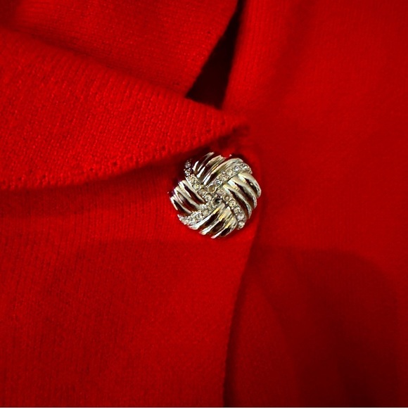 NWT Adrienne Vittadini Red Cardigan Size M - Picture 5 of 10